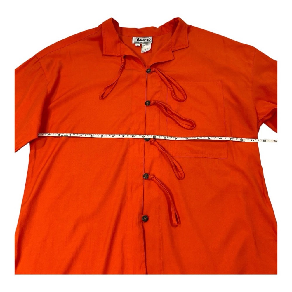 Vintage Notations Loop Detail Button Down Tunic |… - image 7